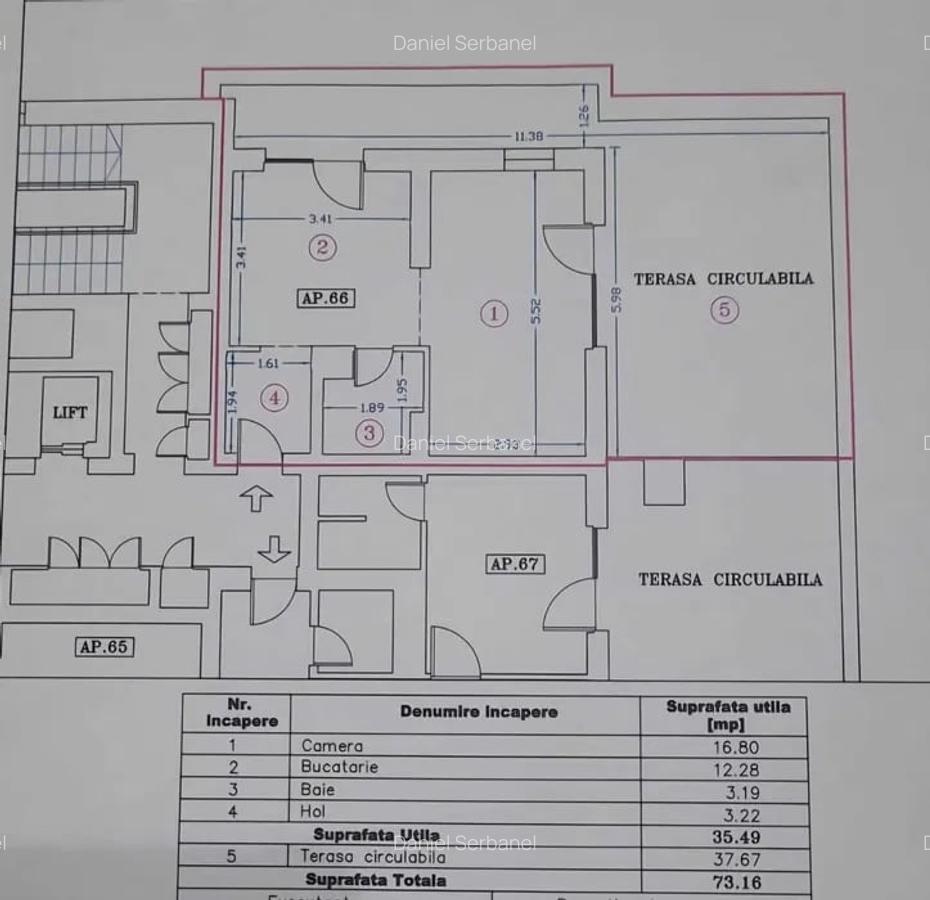 Garsoniera | Pacii | Metrou Pacii Ten Blocks | Terasa 35 M.P - 8