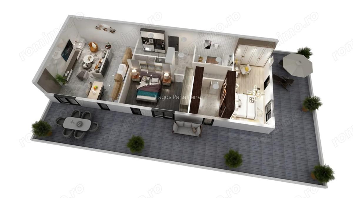 PENTHOUSE 4 camere 102mp utili, cu terasa panoramica de 88mp, bloc nou - 4 PENTHOUSE 4 camere 102mp utili, cu terasa panoramica de 88mp, bloc nou - 4