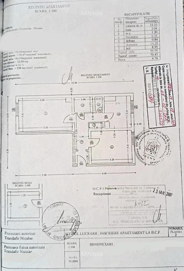 Vanzare apartament 2 camere, 57 mp, strada Mihai Eminescu, Ploiesti Sud - 2