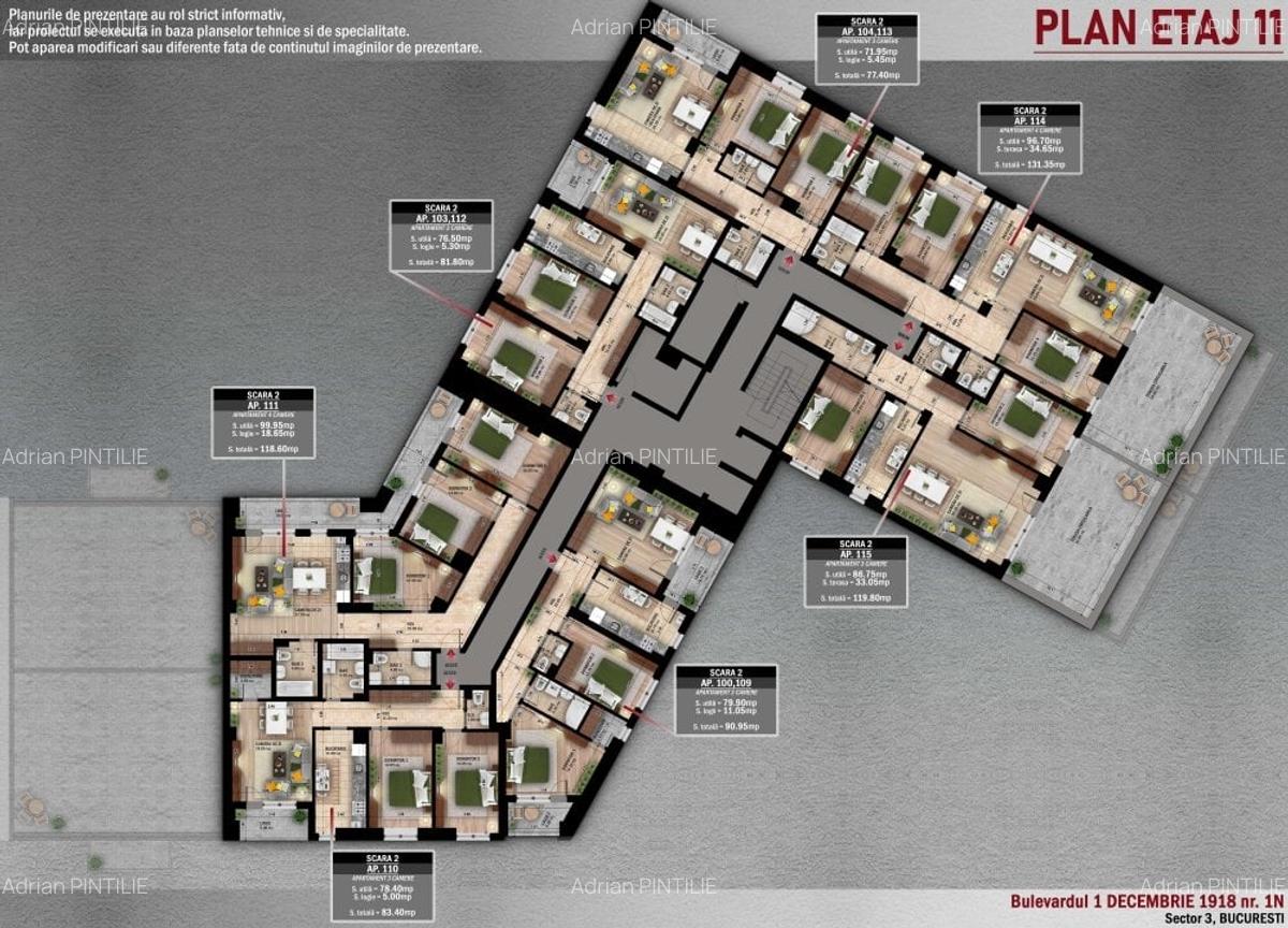 Apartament cu 3 camere decomandat în Basarabia - 18