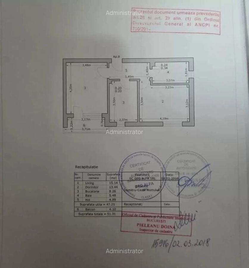 Apartament cu 2 camere, mobilat si utilat, parcare si boxa, Drumul Jilavei - 8