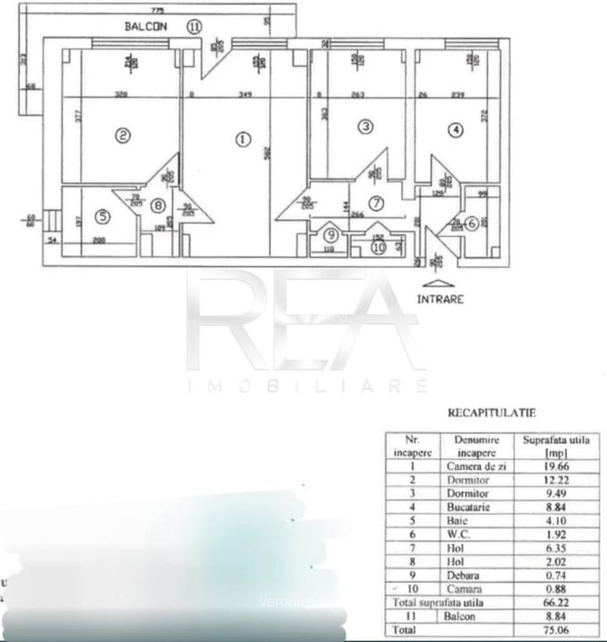 3 camere 8/10, bloc 1980, 75mp -Drumul Taberei - 13