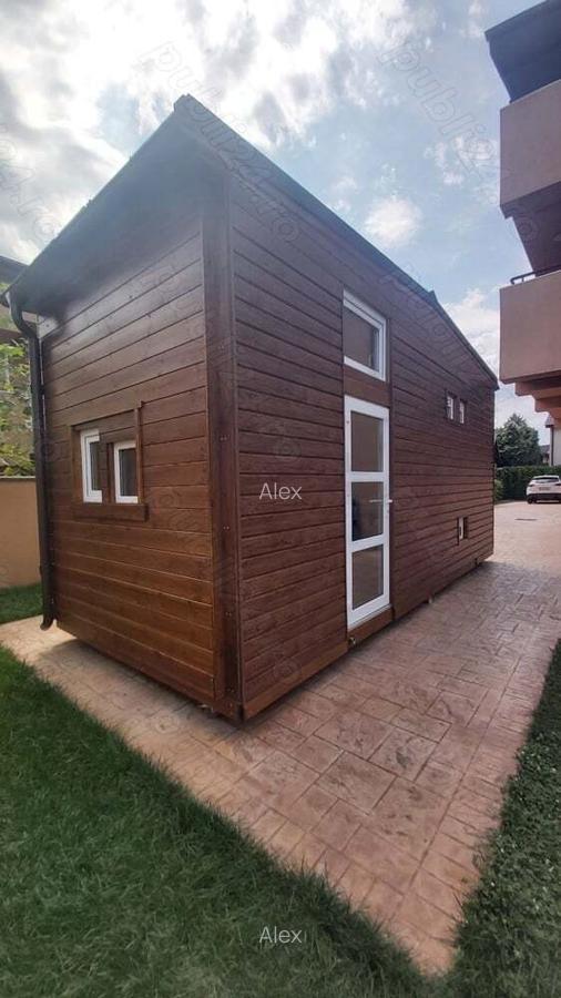 Tiny House Mini Casa Mobila Pe Roti Rulota Hambar Din Lemn Birou Afacere Din Poveste - 6