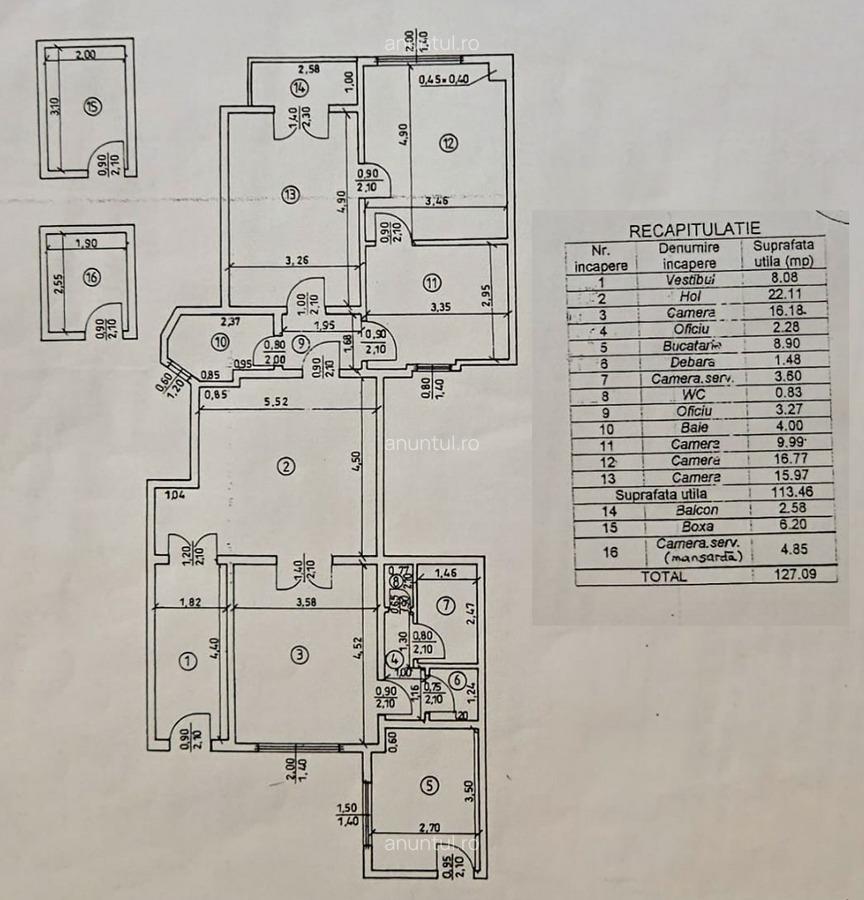 Piata Romana, langa Ambasada Angliei, 4 camere - 20