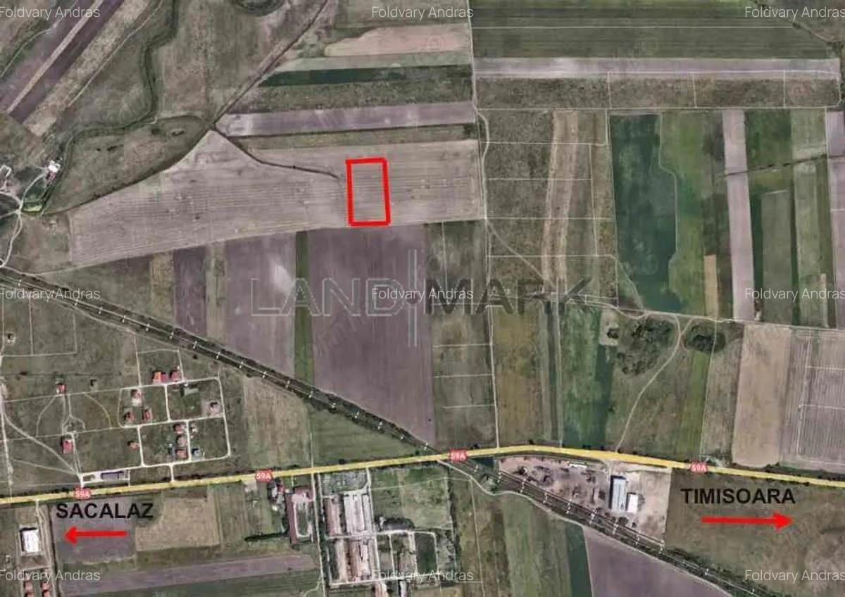 Teren cu PUZ rezidential de vanzare in SACALAZ intrare - 1