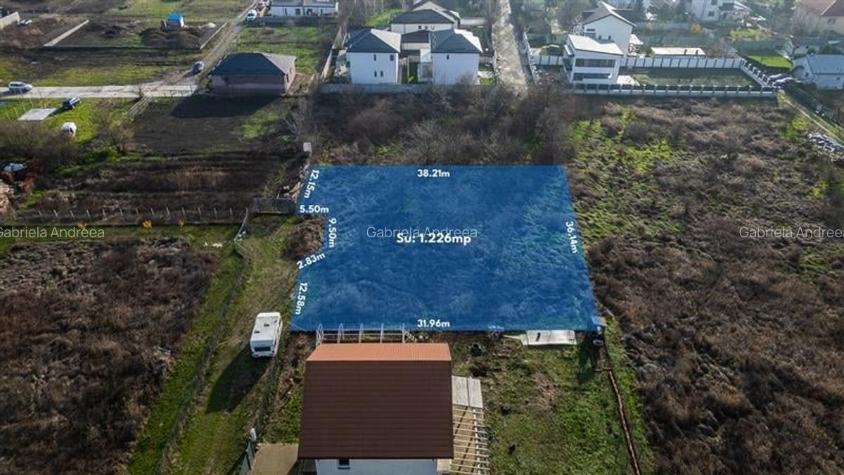 CORBEANCA - OSTRATU,TEREN INTRAVILAN 1266 MP,DESCHIDERE 30 M,GAZ,CURENT,CANALIZA - 1