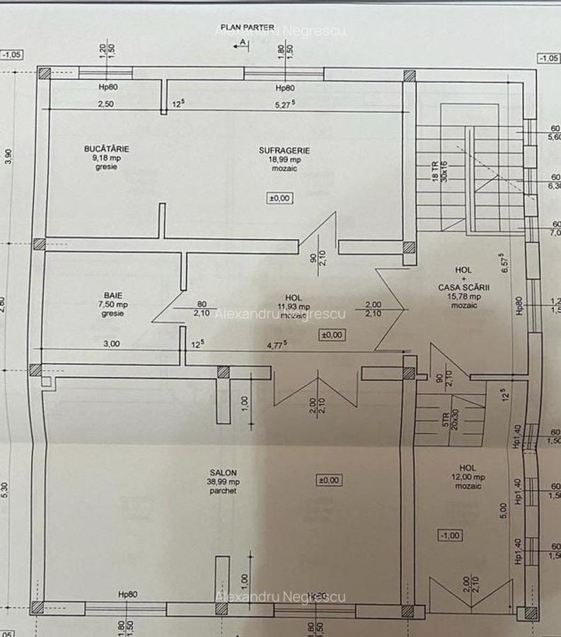 Casa S+P+E+M | 605 mp utili | 10 camere | 3 bucatarii | 4 bai | 3 terase | Garaj - 42