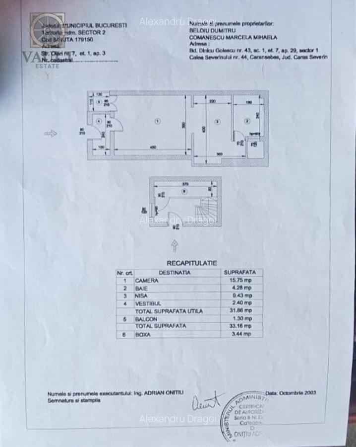 Apartament 3 camere -ETAJ 1- VILA- FOISORUL DE FOC - 22