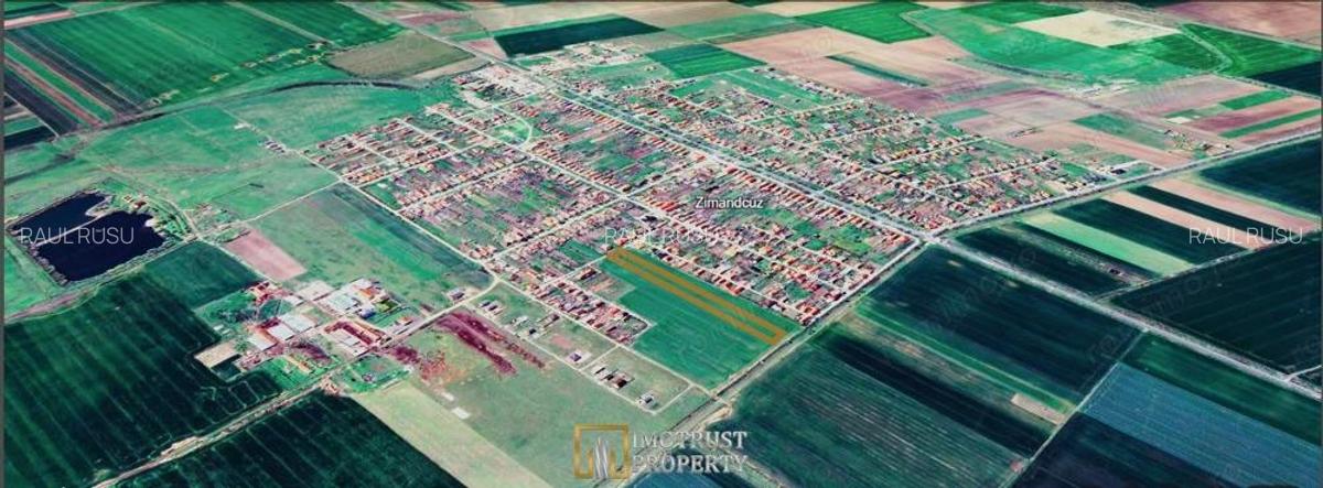 Teren intravilan de vanzare | Zimandcuz, Arad | 7.317 mp | Comision 0 - 1