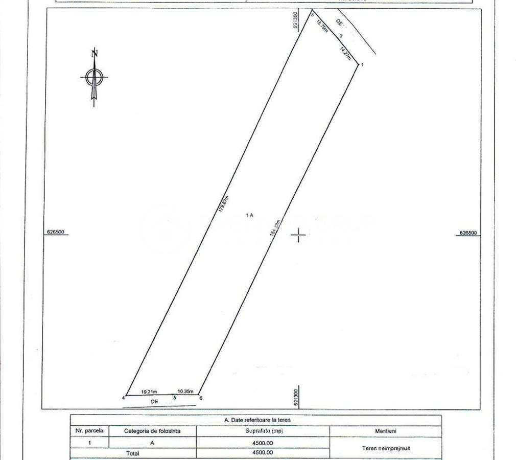 Teren extravilan cu deschidere la 2 drumuri - Miroslava 4500mp - 4