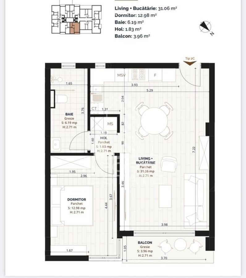 DE VANZARE Apartament 2 camere intr-un complex rezidential premium - 4