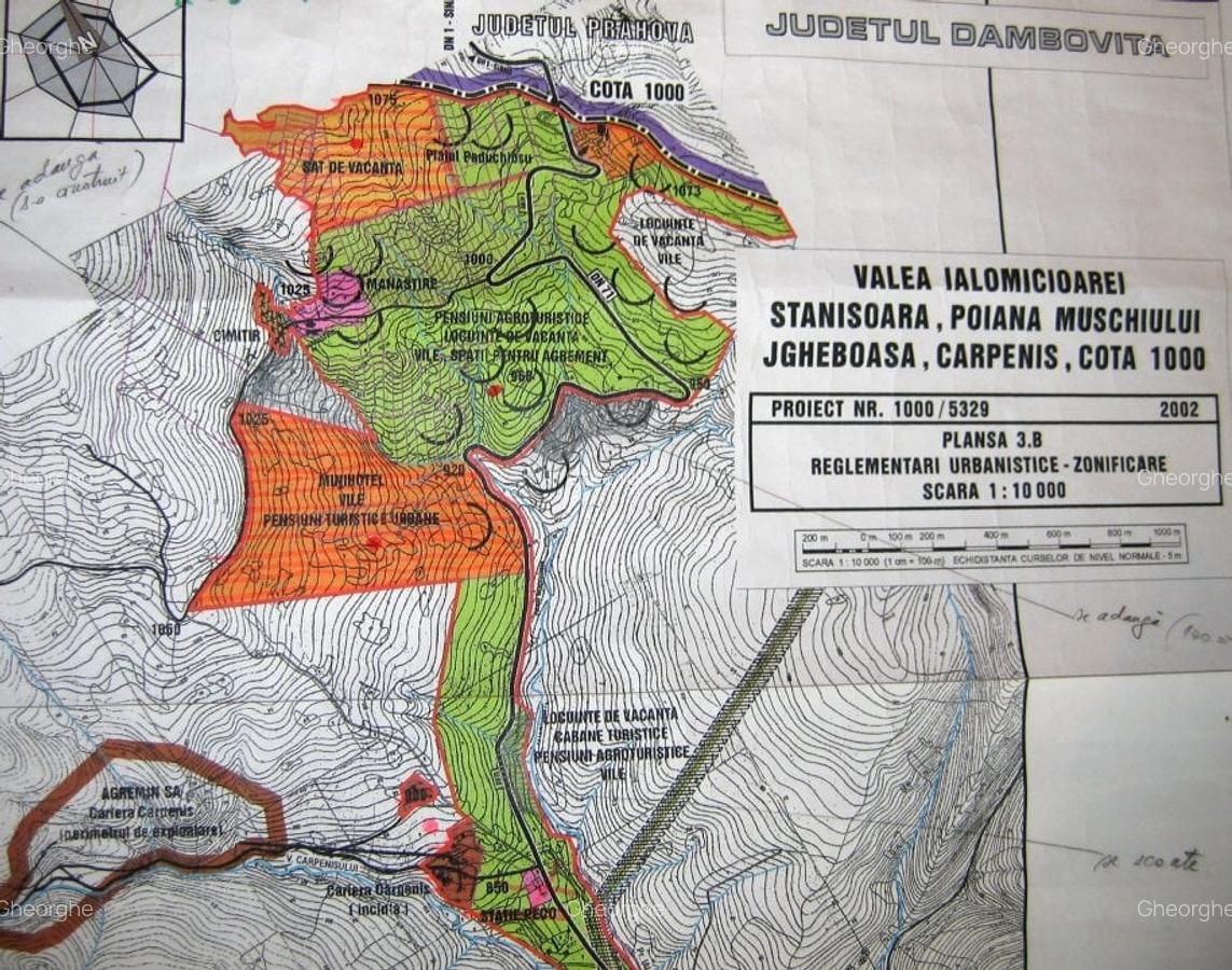 Teren intravilan Parcul Natural Bucegi - Sinaia Cota 1000 - 2