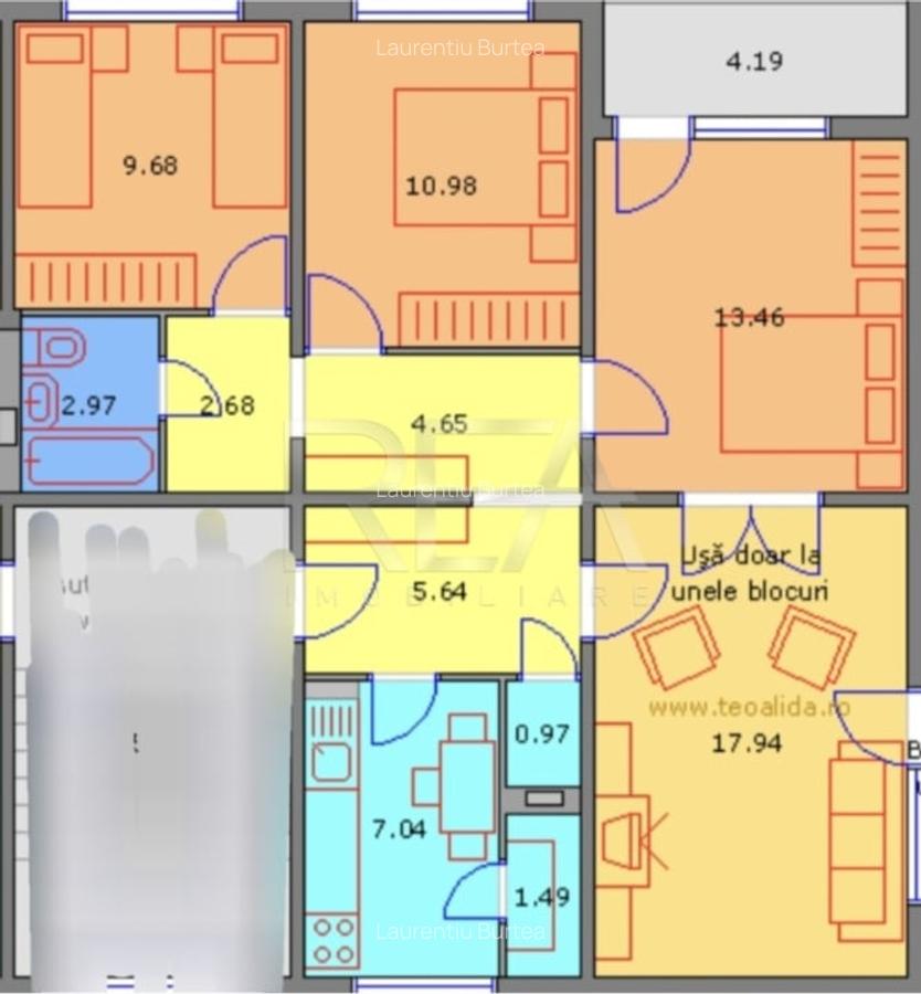 4 camere +garaj, 1/4, anvelopat, Drumul Taberei-Aleea Parva. - 2