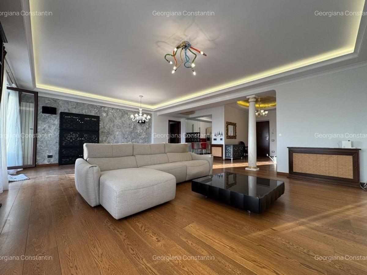 Apartament de lux cu terasa  panoramica,  vedere libera parc Herastrau, 2 garaje - 4