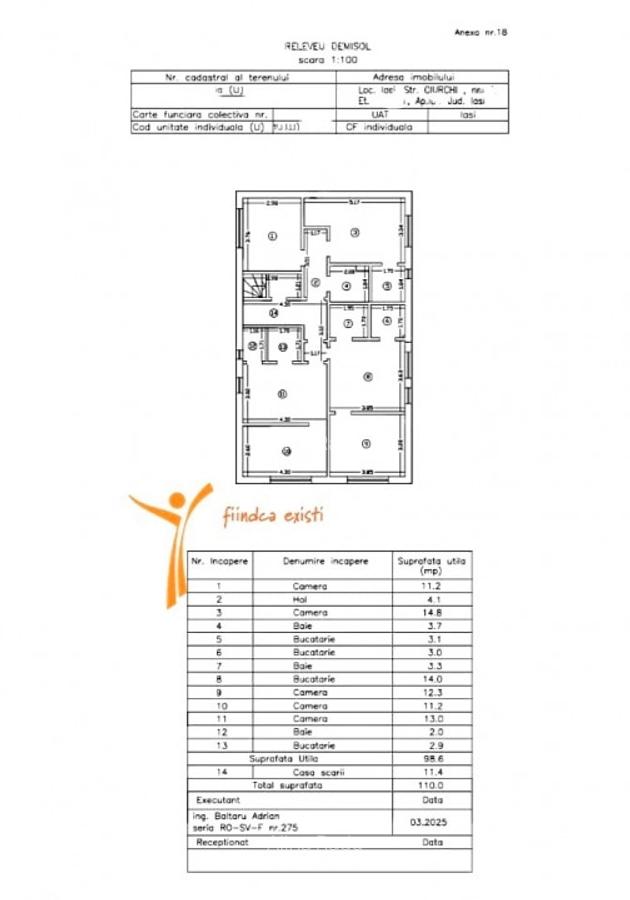 Ciurchi Apartament 4 camere 110 mp mobilat 3 bai 2 bucatarii - 12