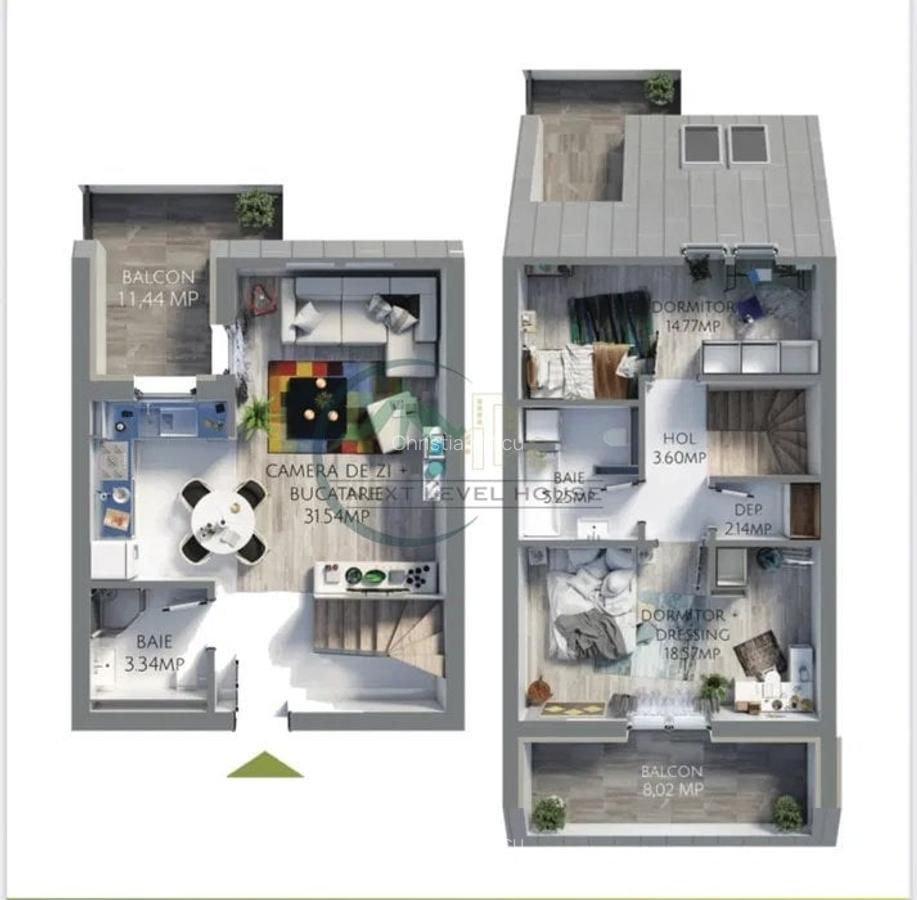 Apartament 3 camere, Maurer Villas, parcare si boxa - 3