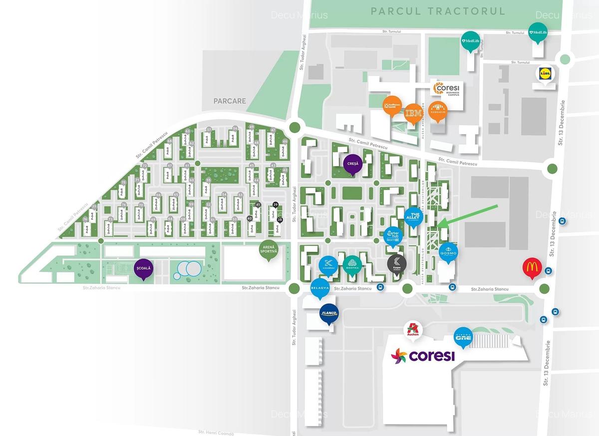 Apartament cu 3 camere decomandat, mobilat în 13 Decembrie - 13