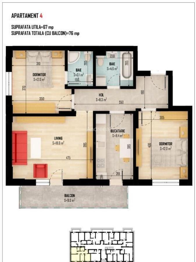 Apartament modern-Bragadiru Clinica Onix-Etaj 1 - 8