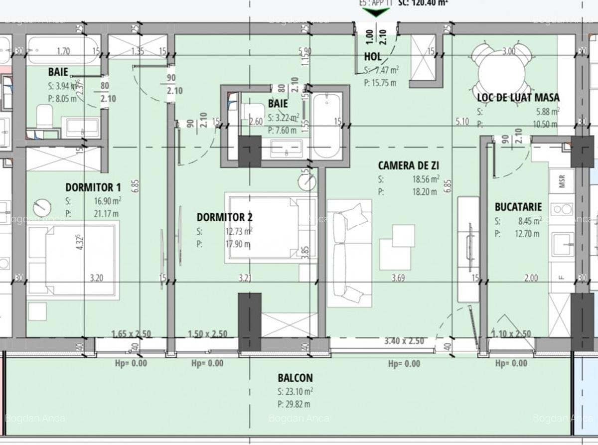Oportunitate! Apartament 3 camere, finalizat, Campusul Universitar Constanta - 7
