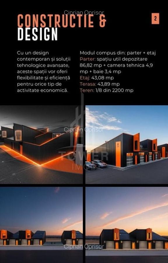 HALE INDUSTRIALE MODERNE ÎN PARCUL INDUSTRIAL SIBIU | 2200mp Teren 200mpu - 9