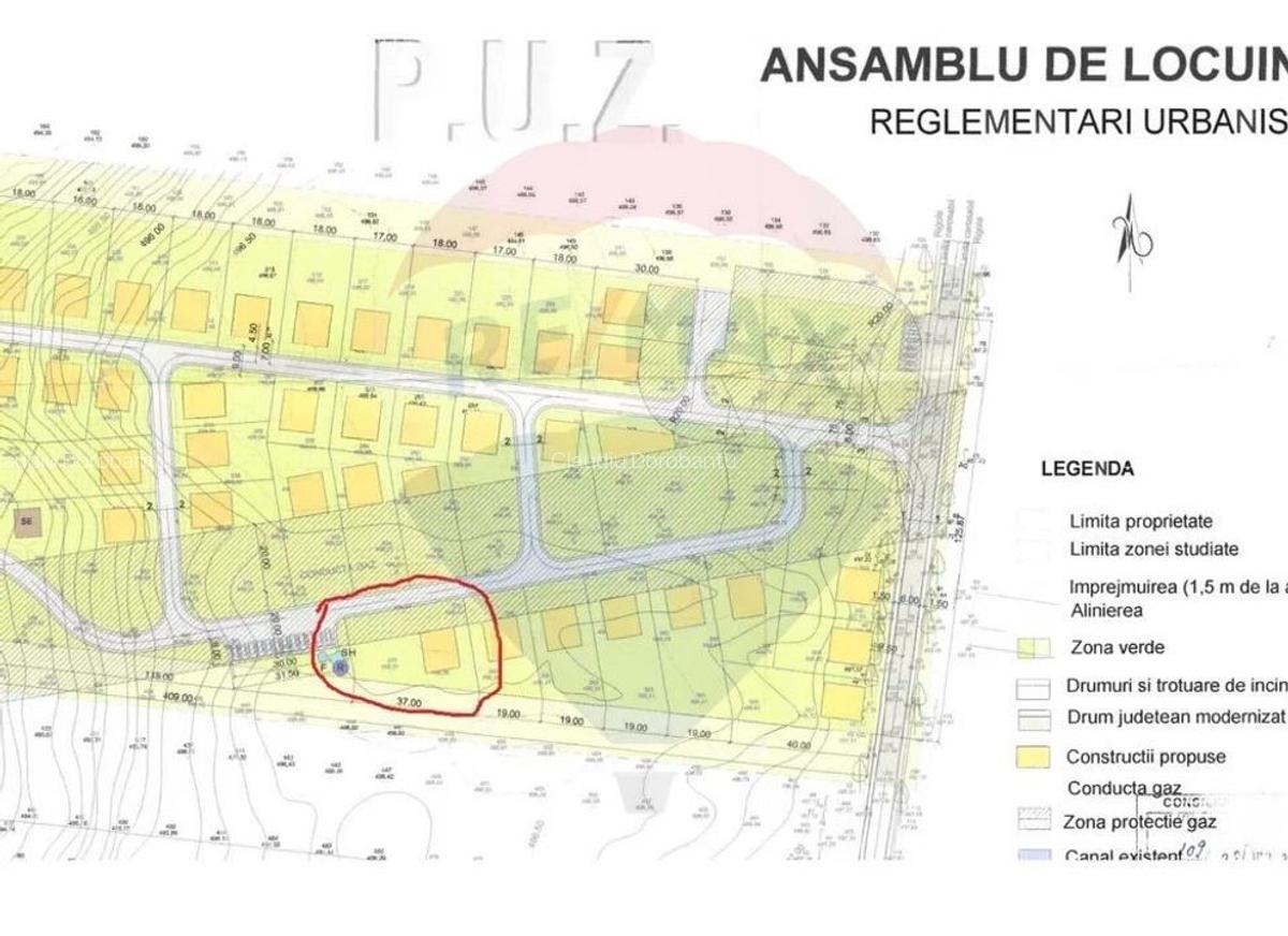 De vanzare teren intravilan Bod 828 mp cu autorizatie de constructie - 3