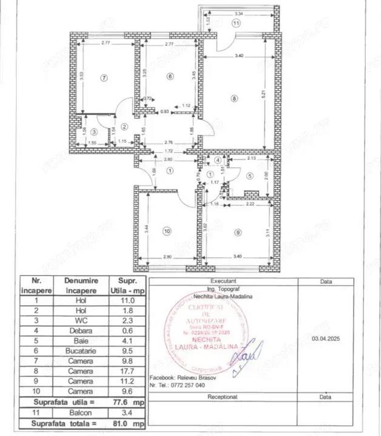 Apartament de 4 camere ( Hol H )-Tractorul - 11