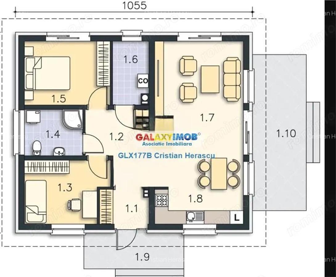 Parc Samurcasi Crevedia 3 camere 2 bai 85 mputili 400 mp teren - 14