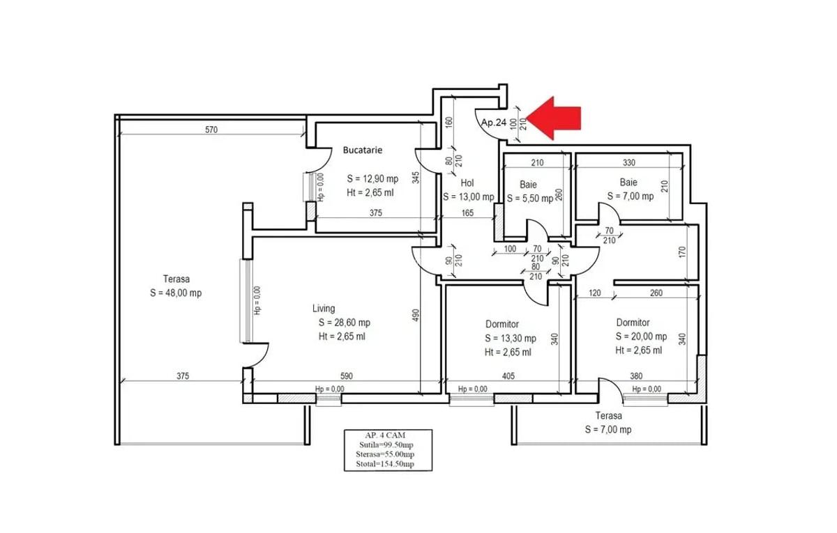 Apartament cu 3 camere decomandat în Titan - 2