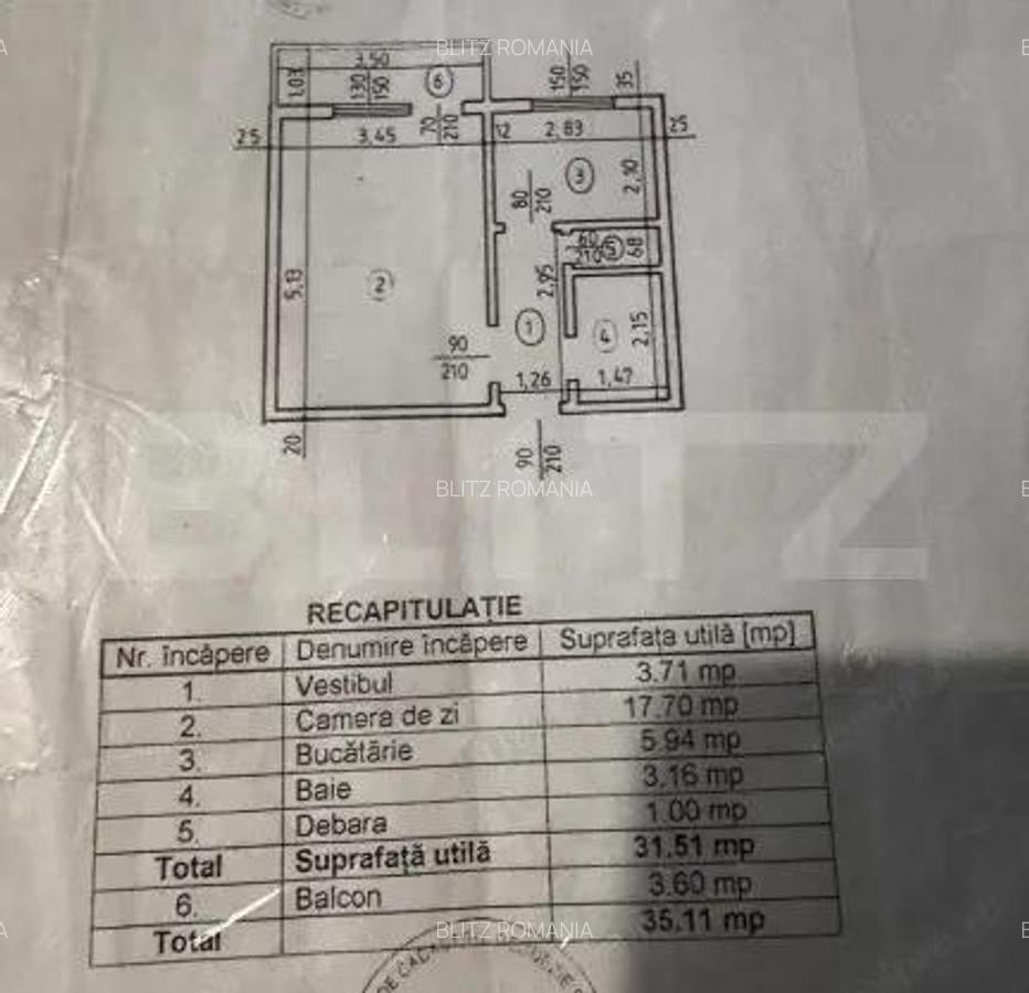 Garsoniera decomandata, 35 mp, Alexandru Obregia - 1