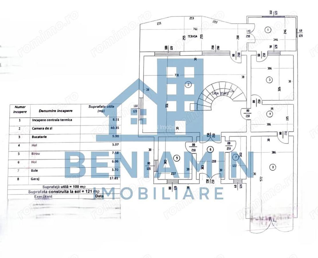 Casa P+M 224mp si teren 1000mp-Romanesti pe principala-2014-Libera - 10
