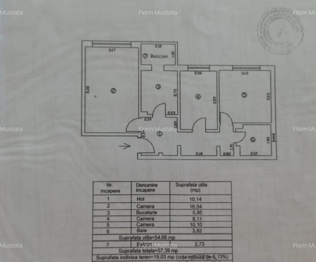 Apartament La Cheie, 3 camere Dorobantilor, etaj 2, Renovat - 9