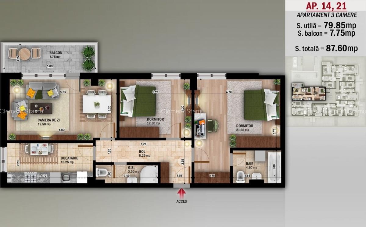Apartament 3 camere | Bloc Nou | Metrou Nicolae Grigorescu| Salajan - 2