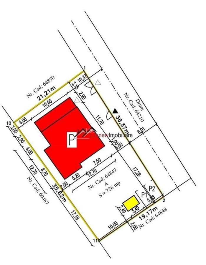 Casa individuala semifinisata in Corusul. Su.120 mp pe teren de 726 mp. Detine C - 15