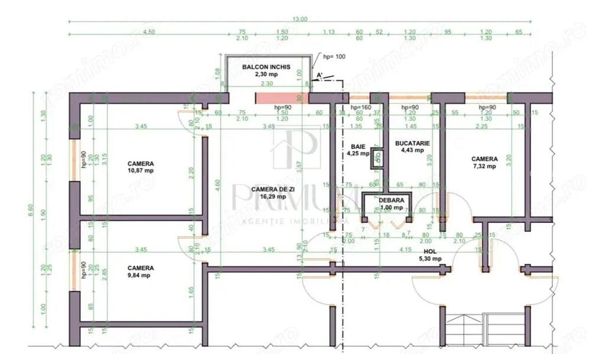 TAKE IONESCU - 4 Camere - RENOVAT - Centrala proprie - Clima - BOXA CF - 14