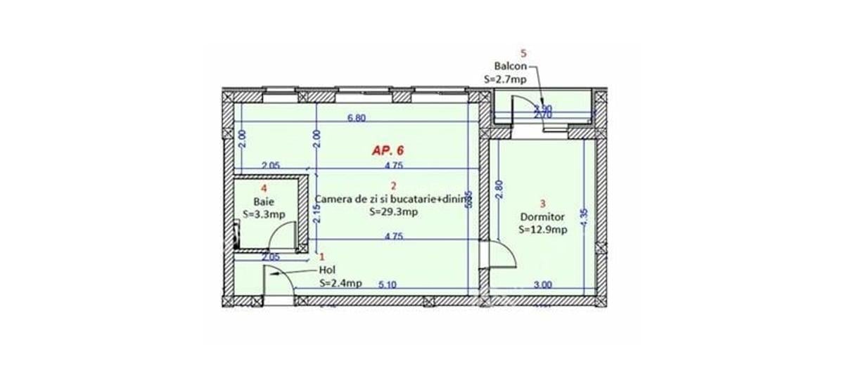 Apartament cu 2 camere si loc de parcare etaj 1 zona Unimat Selimbar - 7