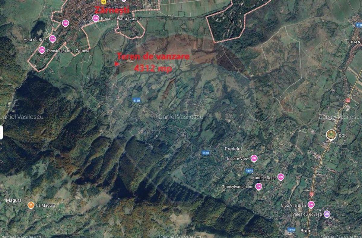Teren Zarnesti- Tohanita, 4312 mp, deschidere generoasa d... - 9