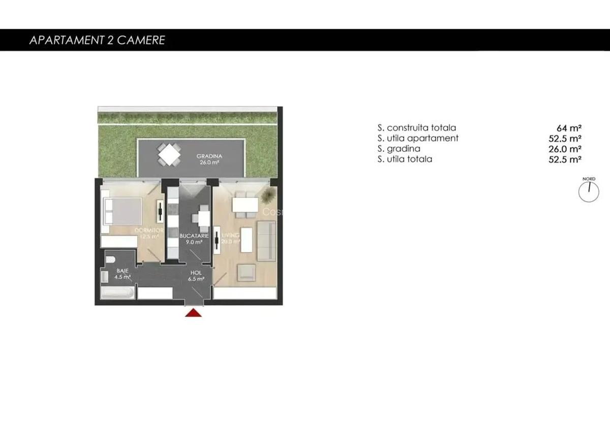Apartament 2 camere | Gated Community | Piscină | Colosseum - 16