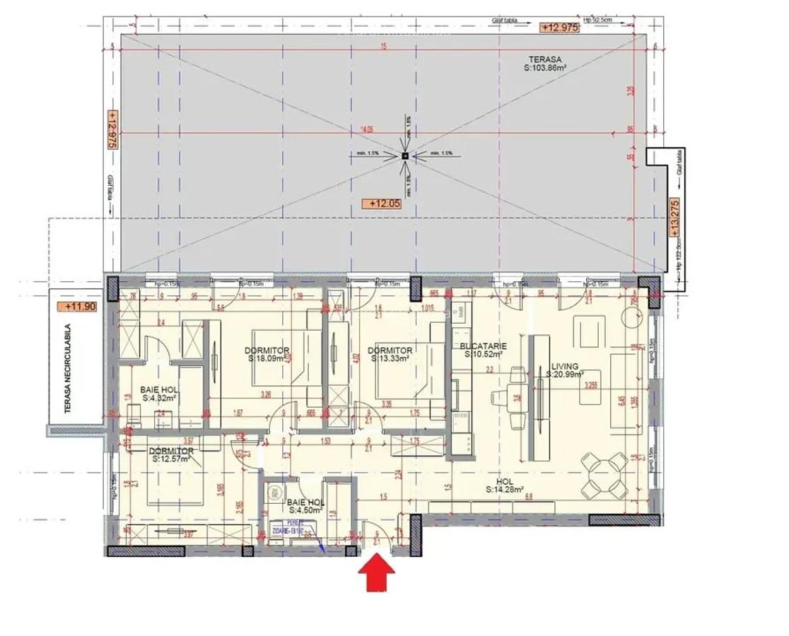 Apartament cu 4 camere decomandat în Titan - 2