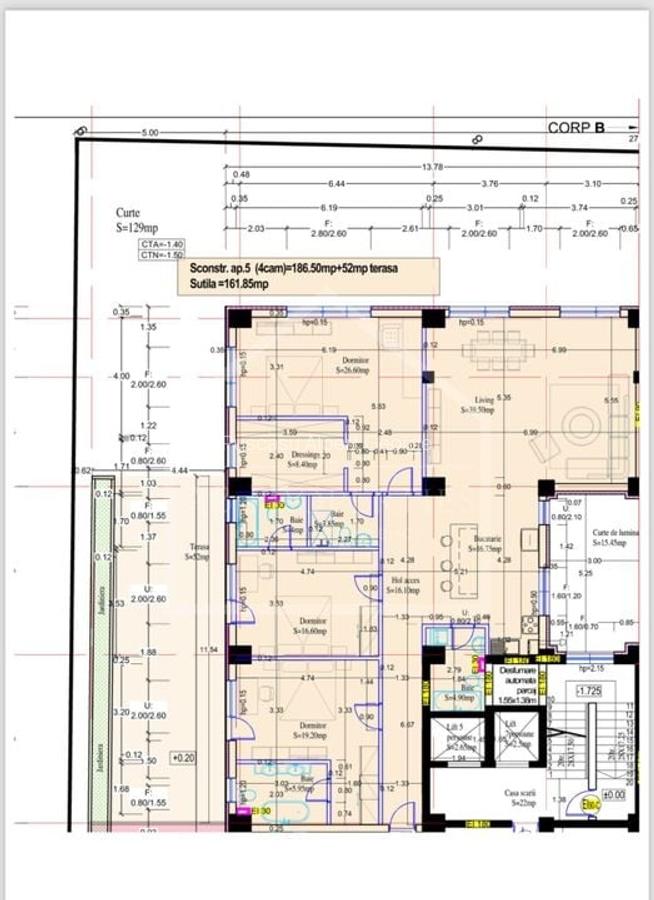 Apartament cu 4 camere decomandat în Băneasa - 16