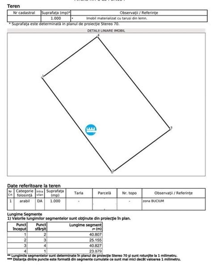Teren intravilan de vanzare in Bucium - Plopii fara Sot - 1