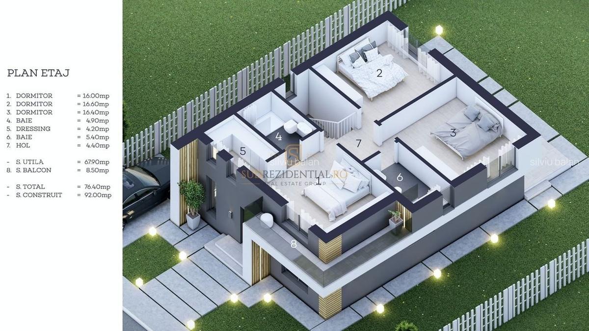 Vila 5 camere, str Sperantei, teren 410 mp - Comuna Berceni - 7