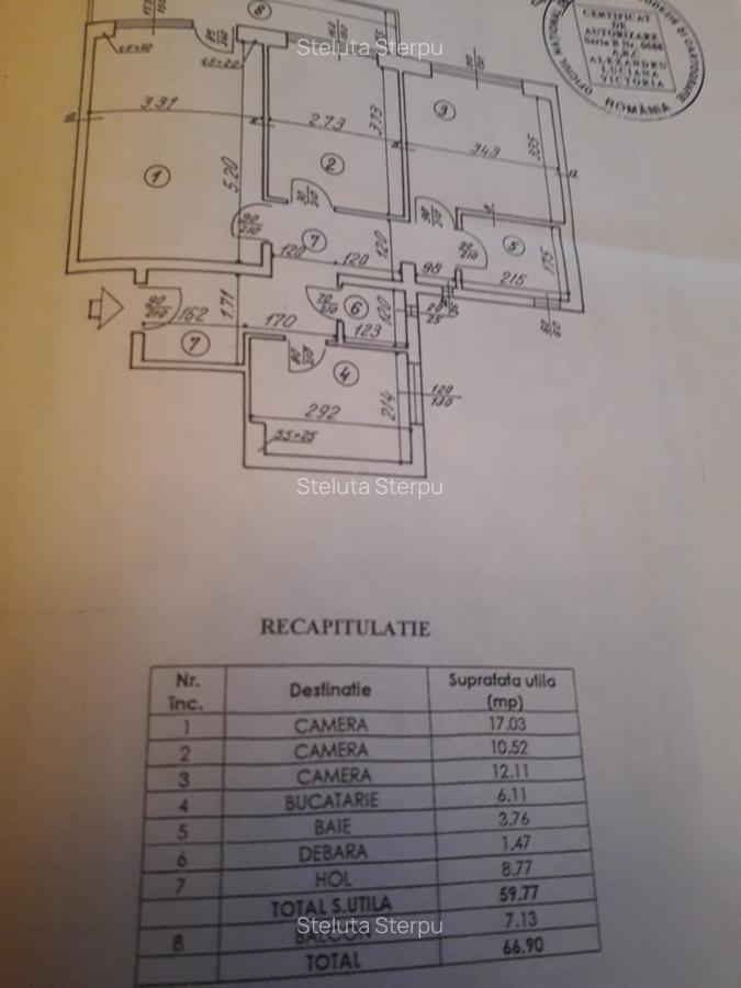 Apartament cu 3 camere decomandat în 1 Mai - 19