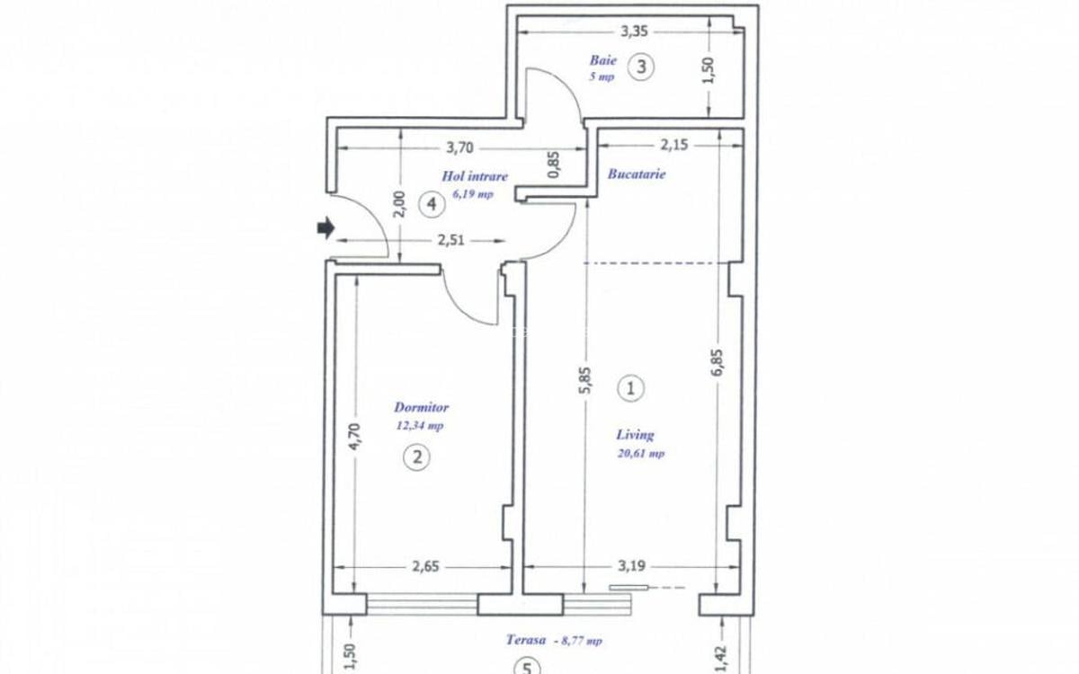 DAMAROAIA, APARTAMENT 2 CAMERE COCHET, CU TERASA DE 9 MP. - 16