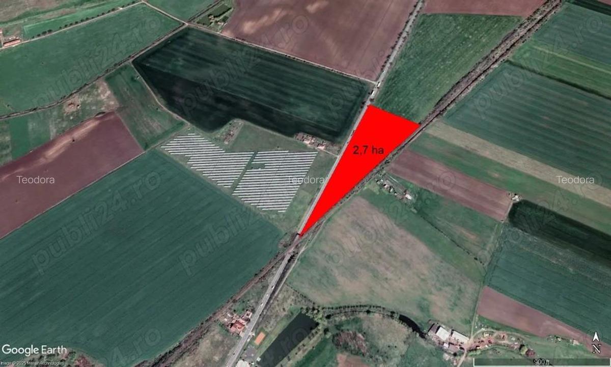 2,70 ha teren la intrarea in com Sagu, front stradal mare - 4