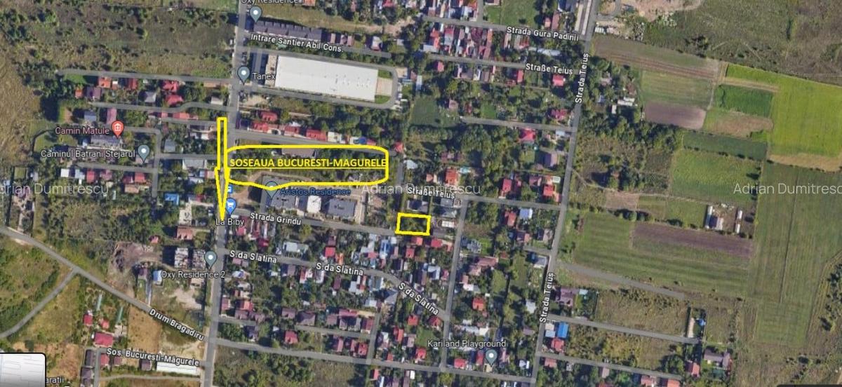 Teren 600 mp | Deschidere 13,26ml | Utilitati | Bucuresti-Magurele - 1