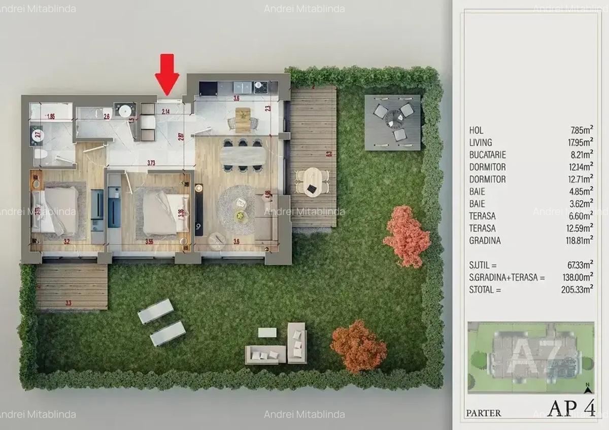 3 Camere Lux Gradina & Piscina | Spatii Verzi | Preturi Negociabile - 2