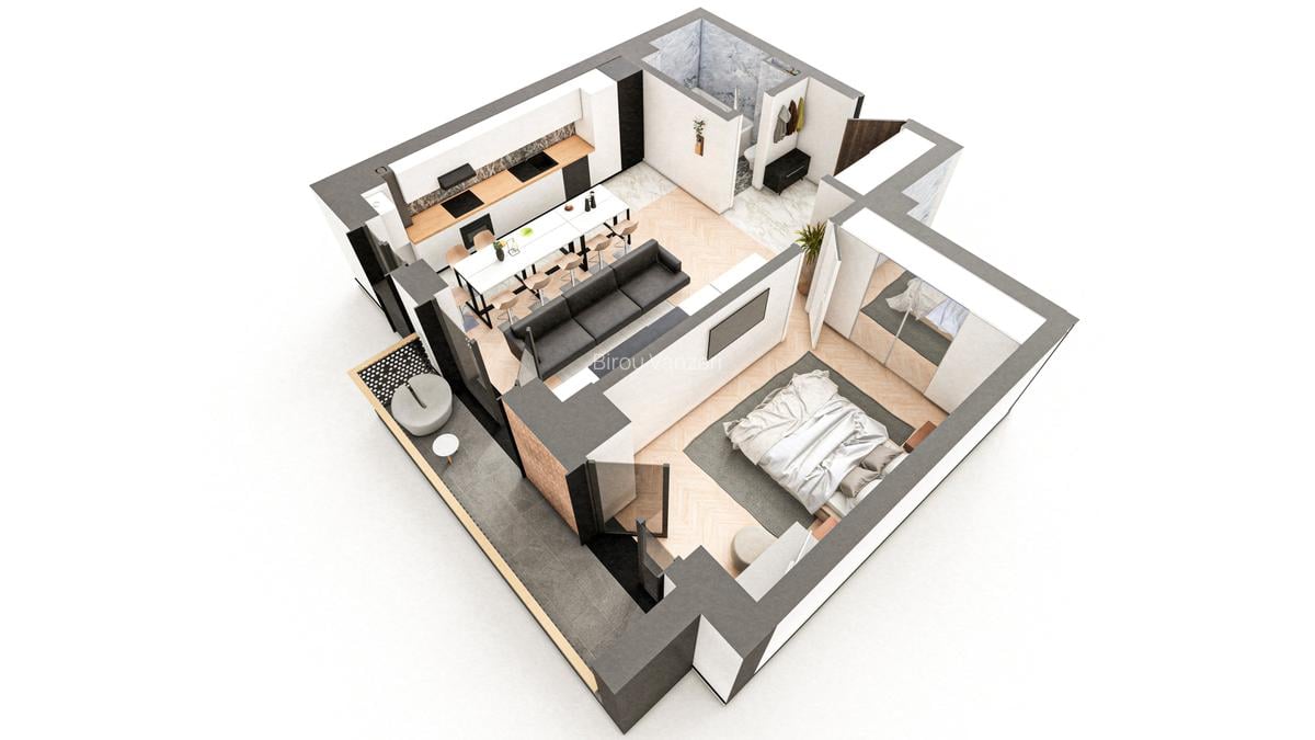 BRAUS CONFORT - Apartament Tip C – 2 Camere - 4 BRAUS CONFORT - Apartament Tip C – 2 Camere - 4
