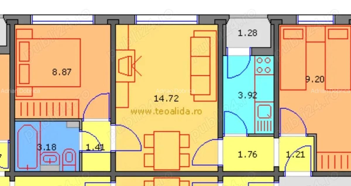 Apartament 3 camere apusului - 3 Apartament 3 camere apusului - 3