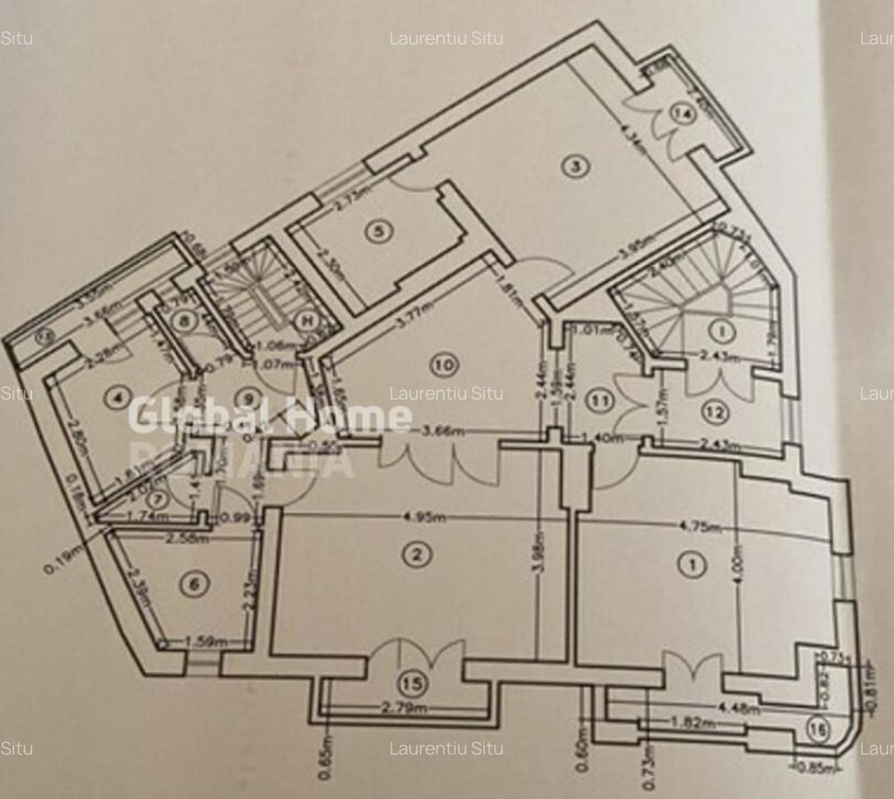 Spatiu birouri - 3 camere | Zona Cismigiu | Et. 2 Cladir - 8