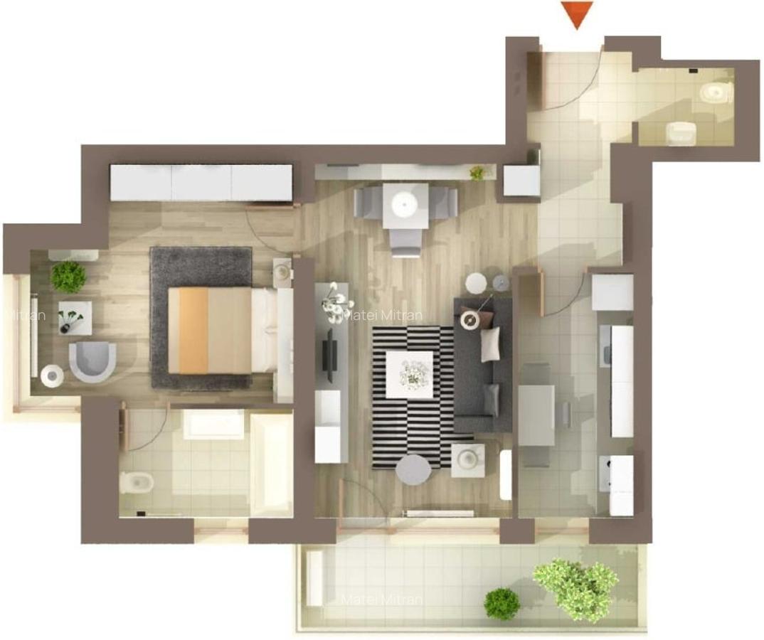 APARTAMENT 2 CAMERE MOBILATE IN BANEASA - 7
